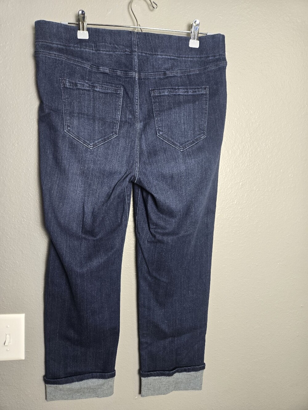 Liverpool Dark Wash Pull On Jeans Style The Crop Size 12/31 - Picture 15 of 16